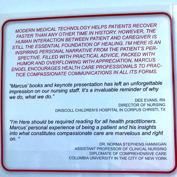 I’M HERE, COMPASSIONATE COMMUNICATION IN PATIENT CARE by Marcus Engel NEW Book - Picture 3 of 13